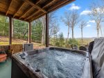 Drink Up the View - soak in the views from the covered hot tub